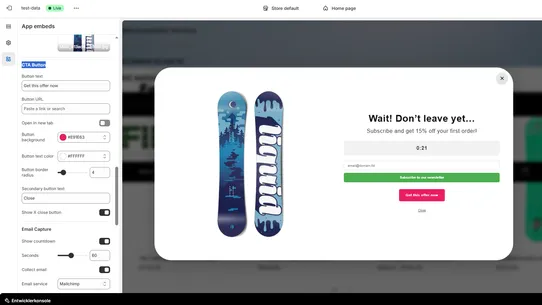 firwood Exit Popup screenshot