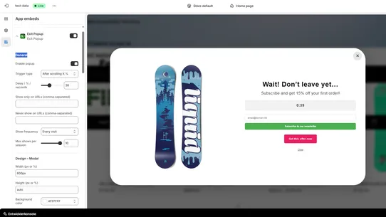 firwood Exit Popup screenshot