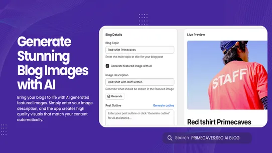 Primecaves: SEO AI Blog Post screenshot