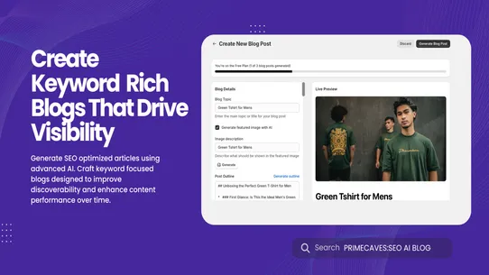 Primecaves: SEO AI Blog Post screenshot