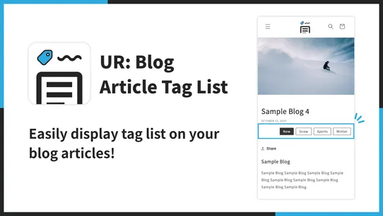 UR: Blog Article Tag List screenshot