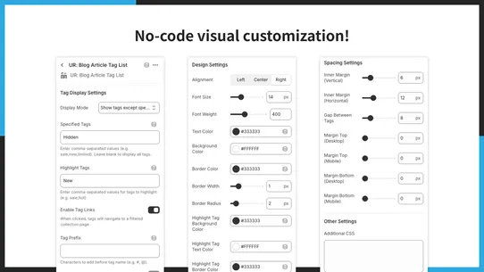 UR: Blog Article Tag List screenshot