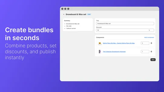 Bundles Inventory screenshot