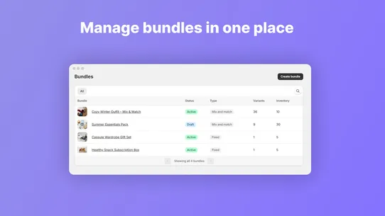 Bundles Inventory: Mix &amp; Match screenshot