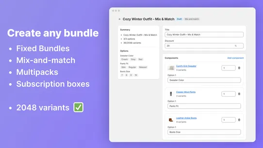 Bundles Inventory: Mix &amp; Match screenshot