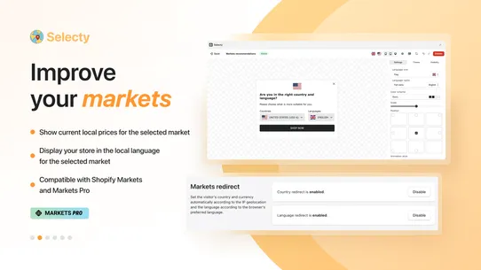 Geolocation &amp; Markets—Selecty screenshot