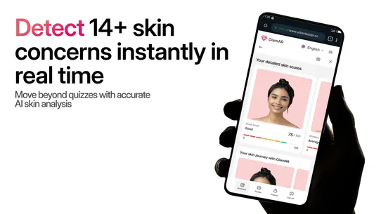 GlamAR: AI Face Skin Analysis screenshot