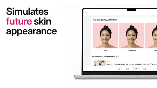 GlamAR: AI Face Skin Analysis screenshot