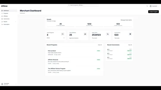 Affilinkr screenshot