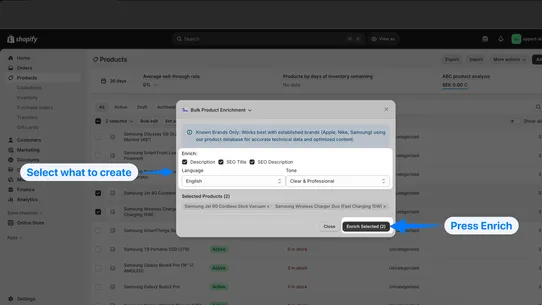 Apport AI Auto Enrichment screenshot