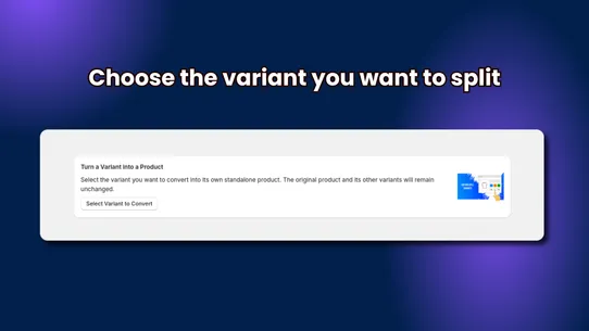 Variant2Product screenshot