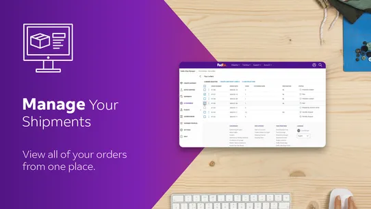 FedEx ‑ Create shipping labels screenshot