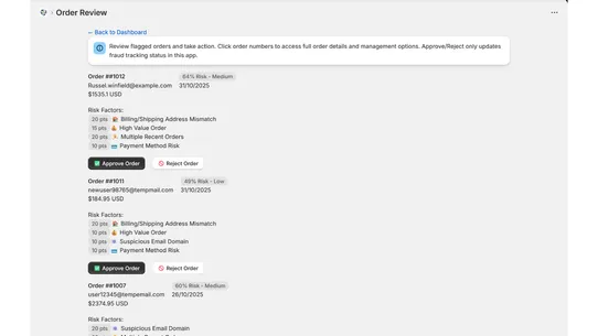 Chargeback Shield Blocker screenshot