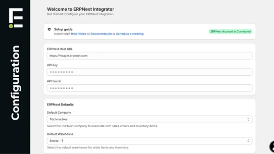 ERPNext Integration TM screenshot