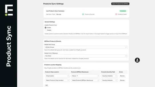 ERPNext Integration TM screenshot