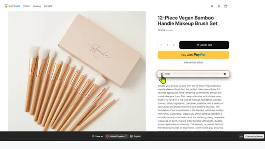 Audio Hooks That Sell: VoxFunl screenshot
