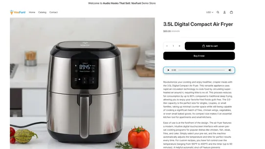 Audio Hooks That Sell: VoxFunl screenshot