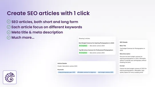 Kamoo AI AutoBlogger screenshot