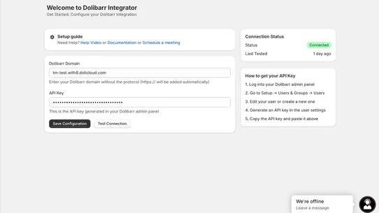 Dolibarr Integration screenshot