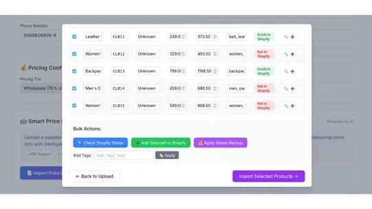 Estollo’s Price List Generator screenshot