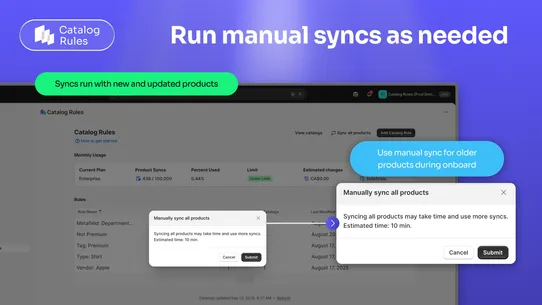 MTC: Catalog Rules screenshot