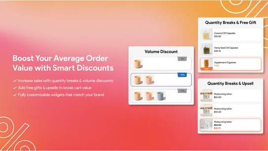 G: Volume Discounts &amp; Upsell screenshot