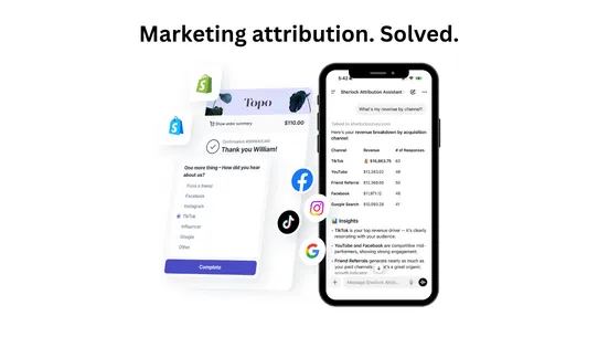 Sherlock AI Attribution Survey screenshot