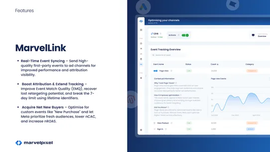 Marvelpixel: Client Tracking screenshot