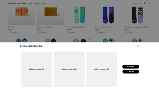 Comparely screenshot