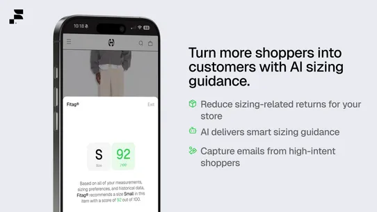Fitag ‑ AI Sizing Recommender screenshot