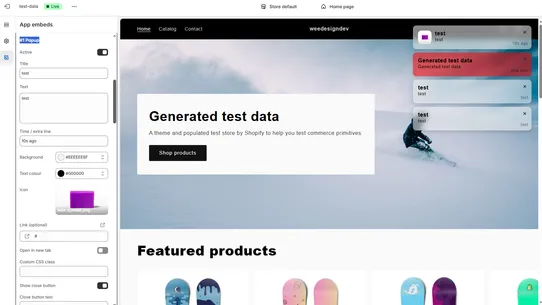 firwood FOMO Pop‑Ups screenshot