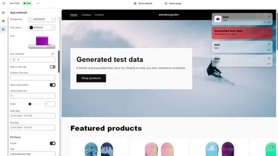 firwood FOMO Pop‑Ups screenshot