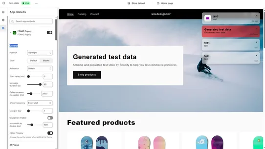 firwood FOMO Pop‑Ups screenshot