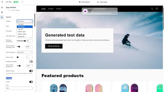 firwood FOMO Pop‑Ups screenshot