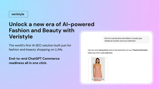 Veristyle AI SEO for Fashion screenshot