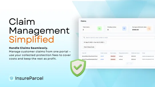 InsureParcel Shipping Protect screenshot