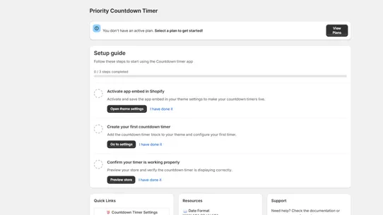 Priority Countdown Timer screenshot