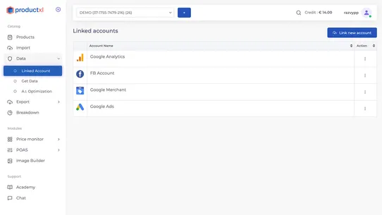 Product XL screenshot