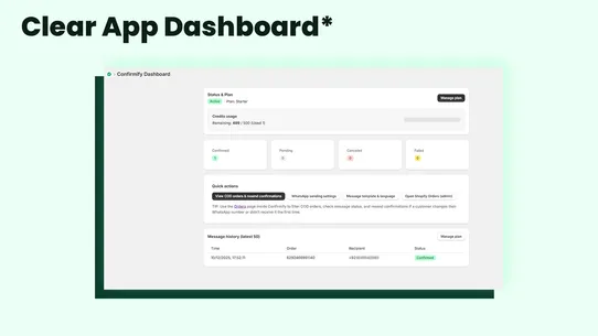 Confirmify WhatsApp COD Verify screenshot