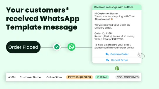 Confirmify WhatsApp COD Verify screenshot