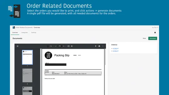 OrderDocs Pro Print &amp; Email screenshot