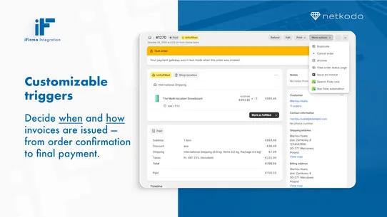 iFirma Integration screenshot