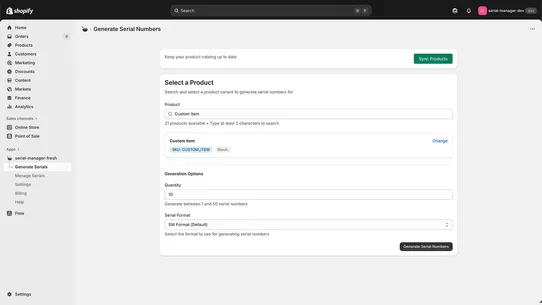 H and Co Serial Manager screenshot