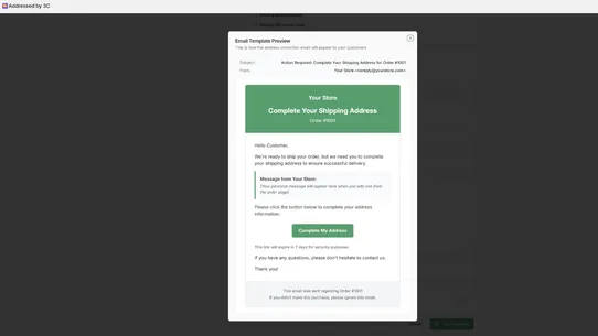 Addressed by 3C screenshot