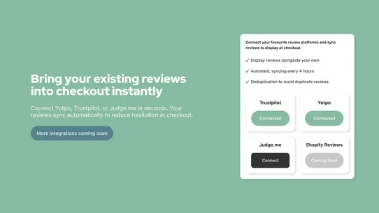 Checkout Review screenshot