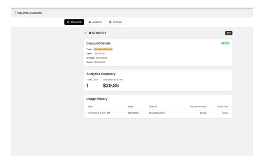 No Limit Discounts screenshot