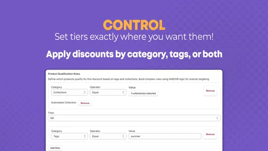 Tierly ‑ Tiered Discount screenshot
