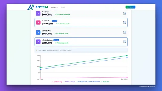 AppTrim screenshot