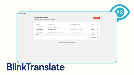BlinkTranslate screenshot