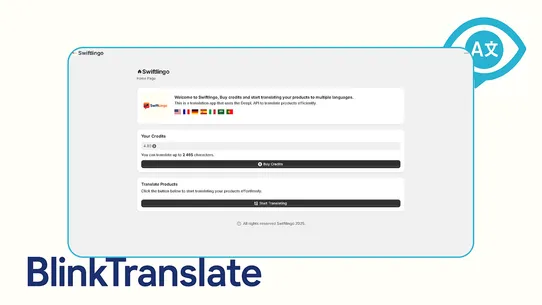 BlinkTranslate screenshot